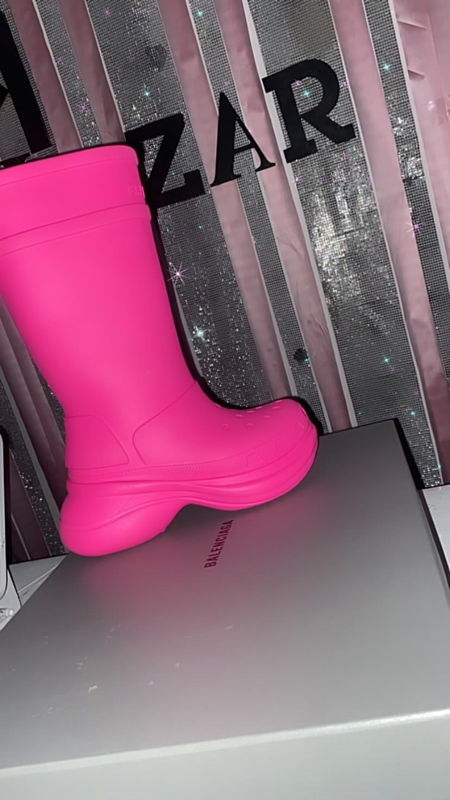 Balenciaga pink boots clearance
